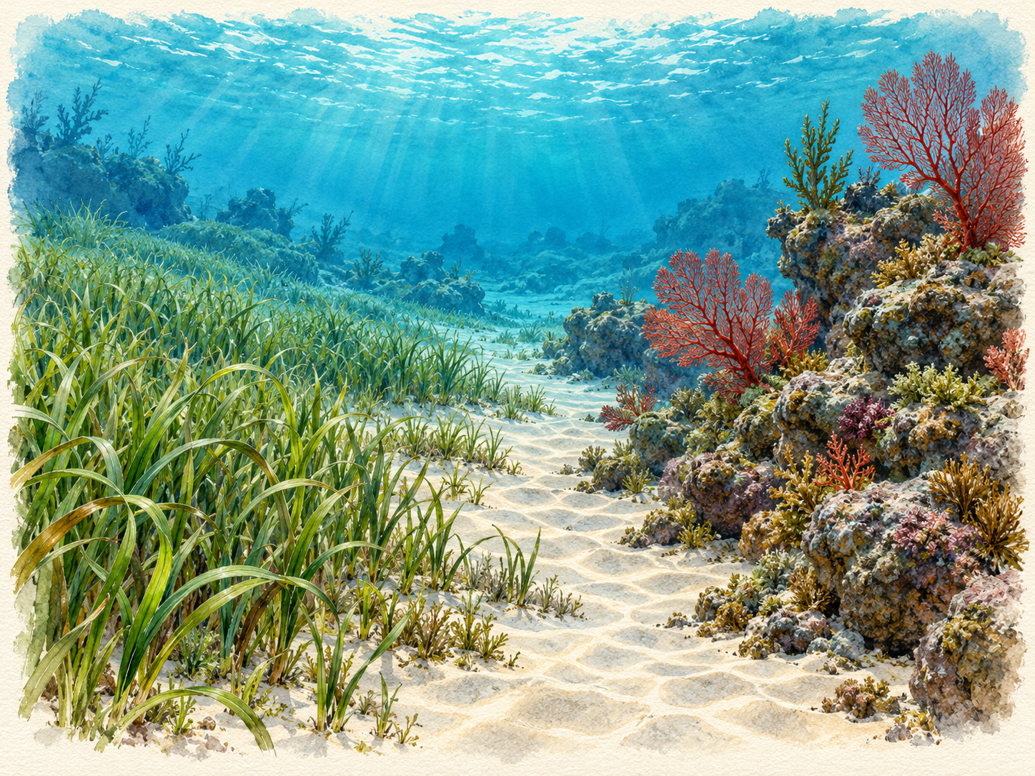 Qui vit où sous la mer ?