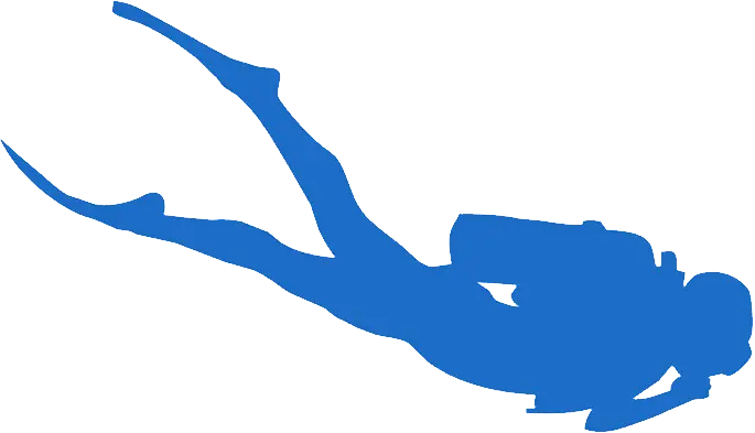 Silhouette d’un plongeur