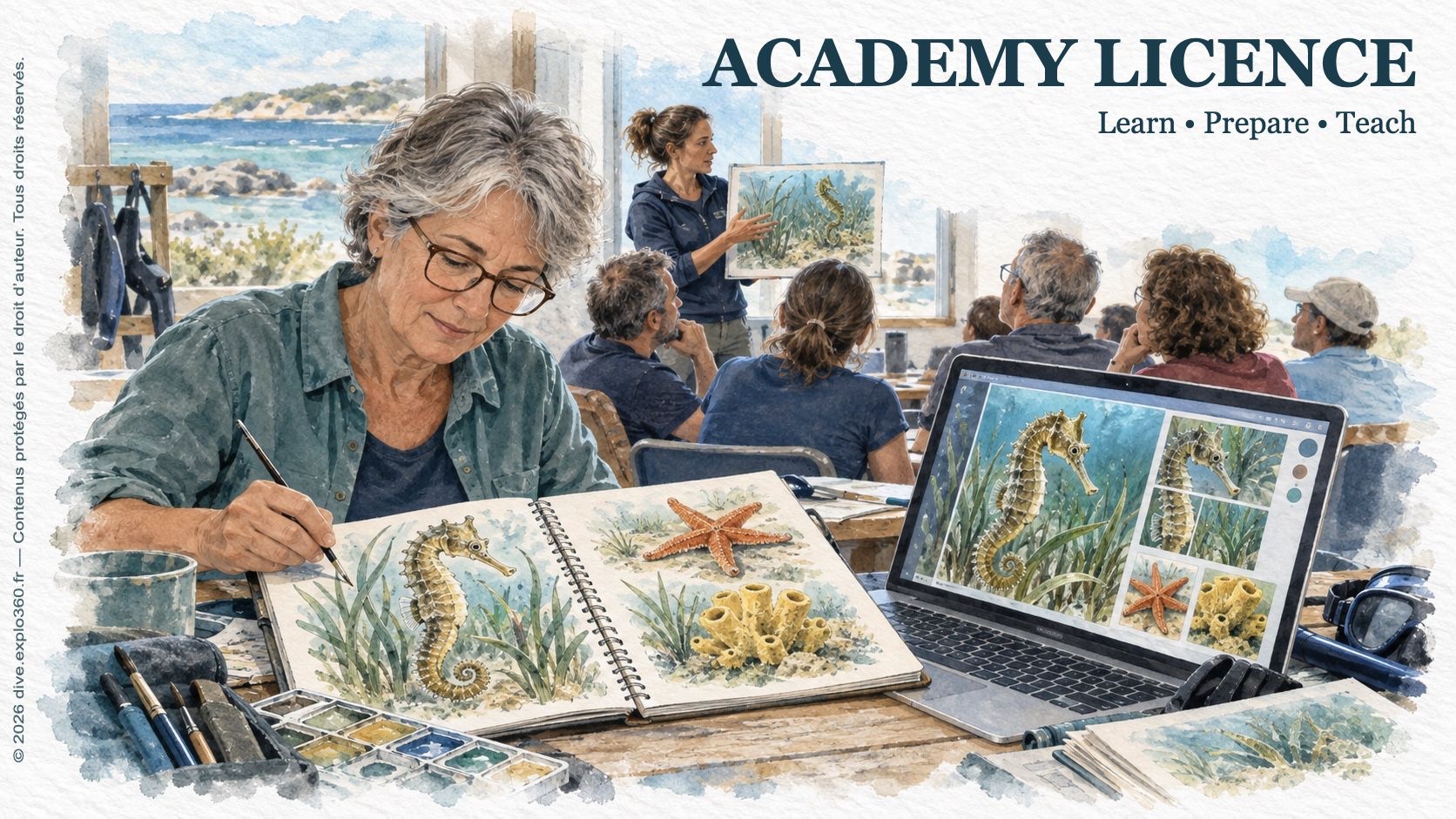 Preparing and sharing marine teaching resources