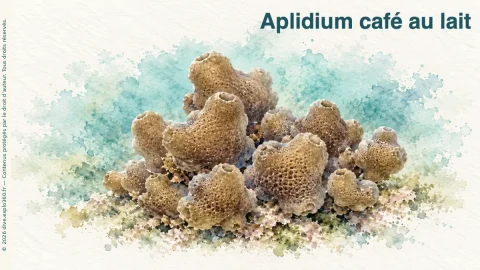 Illustration de Aplidium café au lait