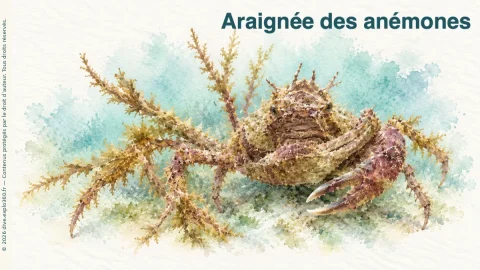 Illustration de Araignée des anémones