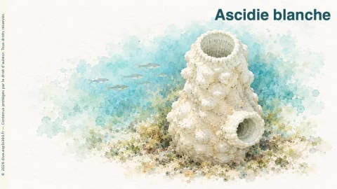 Illustration de Ascidie blanche