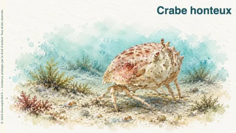 Illustration de Crabe honteux