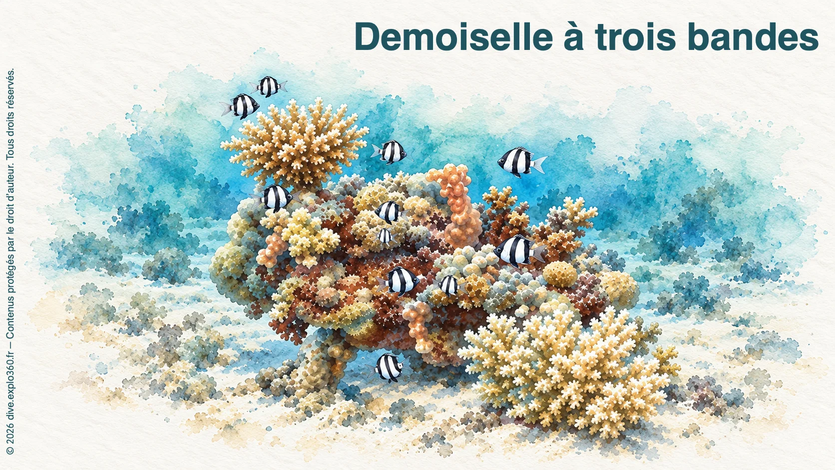 Demoiselle à trois bandes