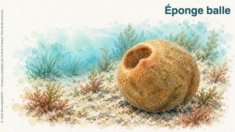 Illustration de Éponge balle