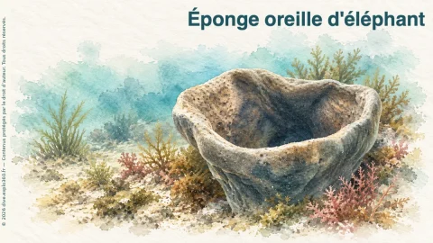 Illustration de Éponge oreille d'éléphant