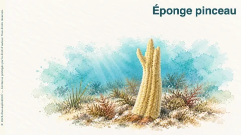 Illustration de Éponge pinceau