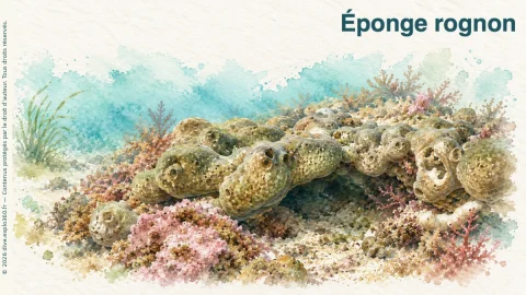 Illustration de Éponge rognon