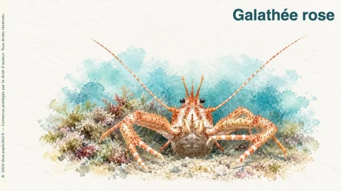 Illustration de Galathée rose