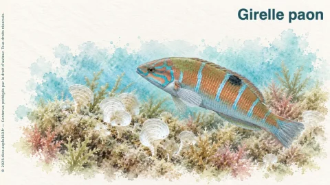 Illustration de Girelle paon