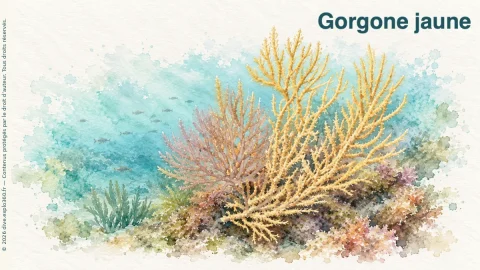 Illustration de Gorgone jaune