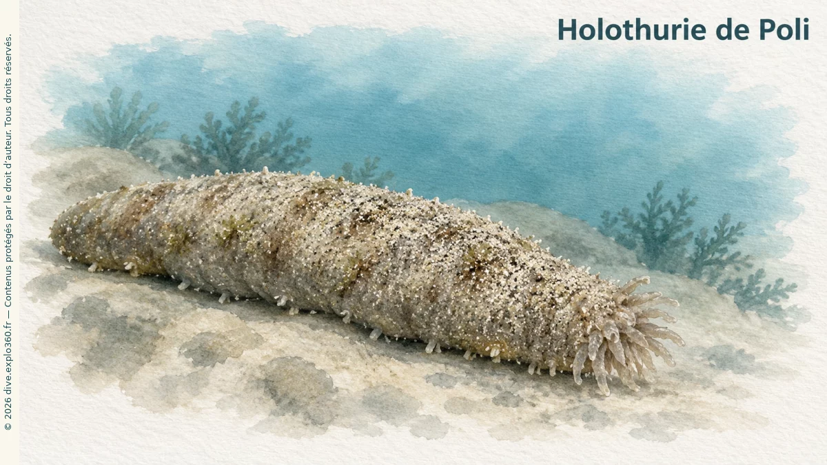 Holothurie de Poli