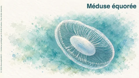 Illustration de Méduse équorée