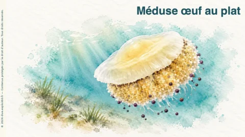 Illustration de Méduse œuf au plat