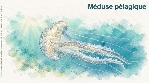Illustration de Méduse pélagique