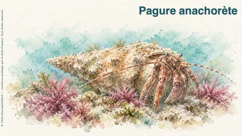 Illustration de Pagure anachorète