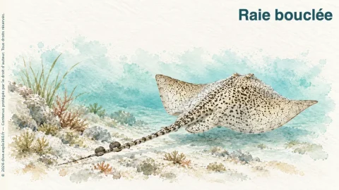 Illustration de Raie bouclée