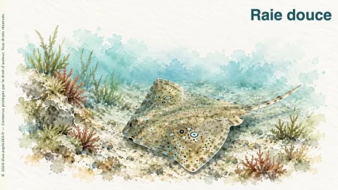 Illustration de Raie douce