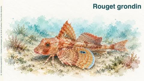 Illustration de Rouget grondin