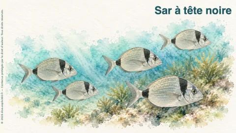 Illustration de Sar à tête noire
