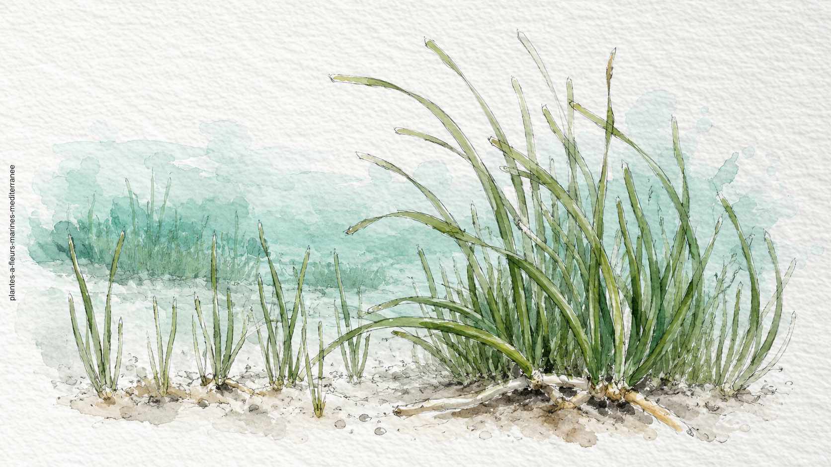 Natural history illustration — Marine flowering plants