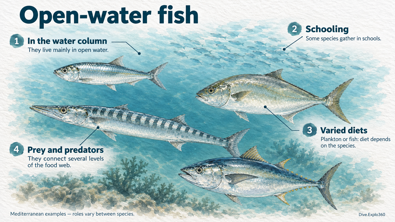 Natural history illustration — Pelagic